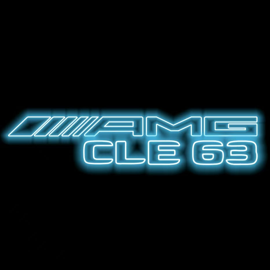 MERCEDES BENZ CLE 63 AMG LOGO PROJECTOT LIGHTS (quantity 1 = 1 sets/2 door lights)Nr.03f010