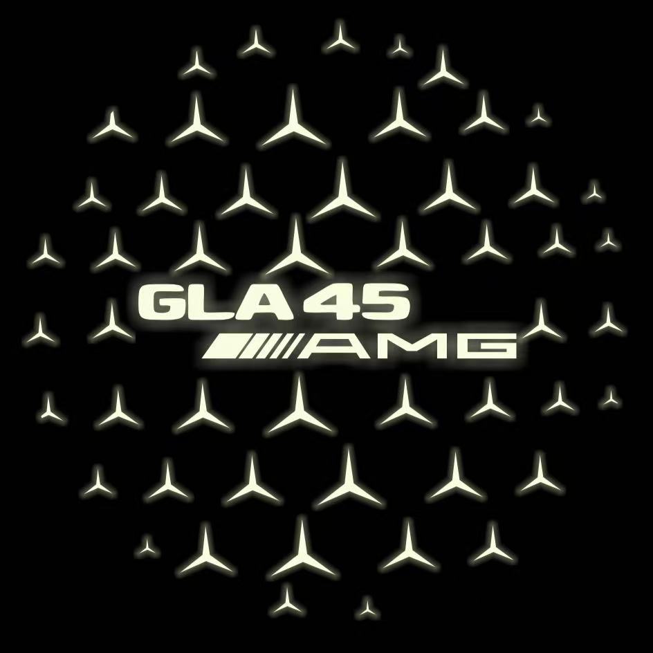 MERCEDES BENZ GLA45 AMG LOGO PROJECTOR LIGHTS (quantity 1 = 1 sets/2 door lights)Nr.03f010