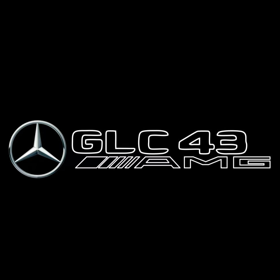 MERCEDES BENZ GLC 43 AMG LOGO PROJECTOR LIGHTS (quantity 1 = 1 sets/2 door lights)Nr.03f027