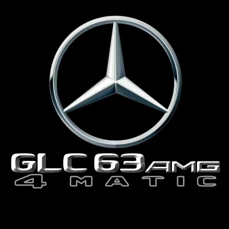 MERCEDES BENZ GLC 63 AMG LOGO PROJECTOR LIGHTS (quantity 1 = 1 sets/2 door lights)Nr.03f030