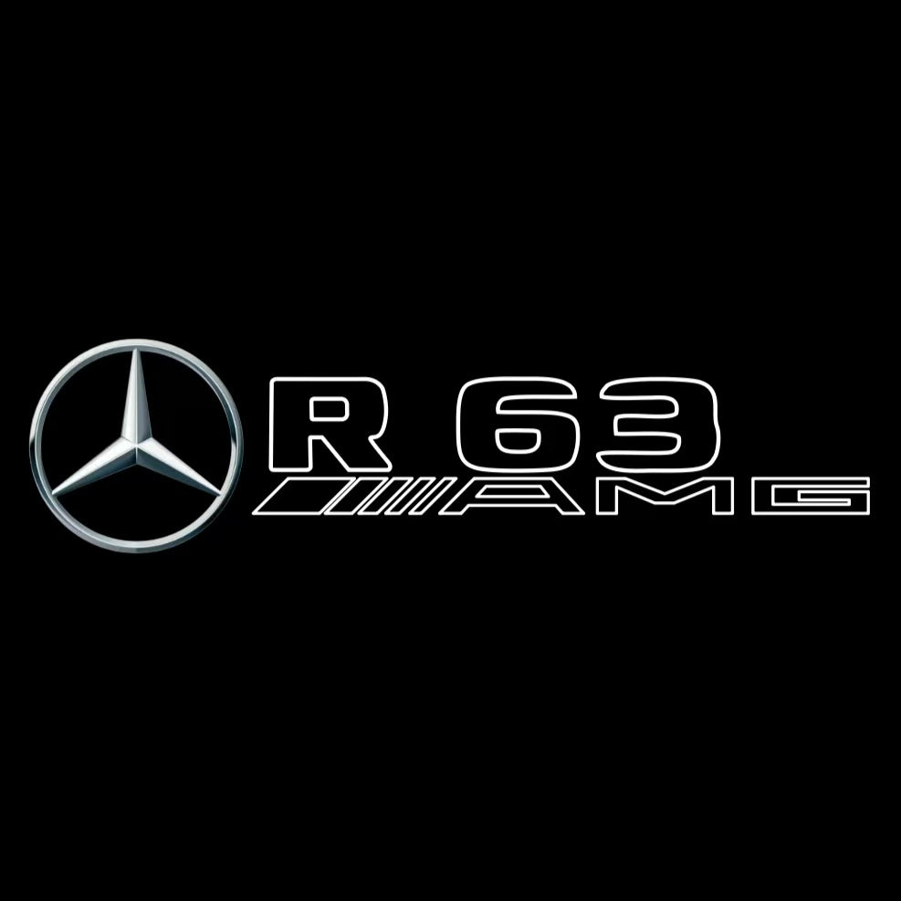 MERCEDES BENZ R 63 AMG LOGO PROJECTOR LIGHTS (quantity 1 = 1 sets/2 door lights)Nr.03f025