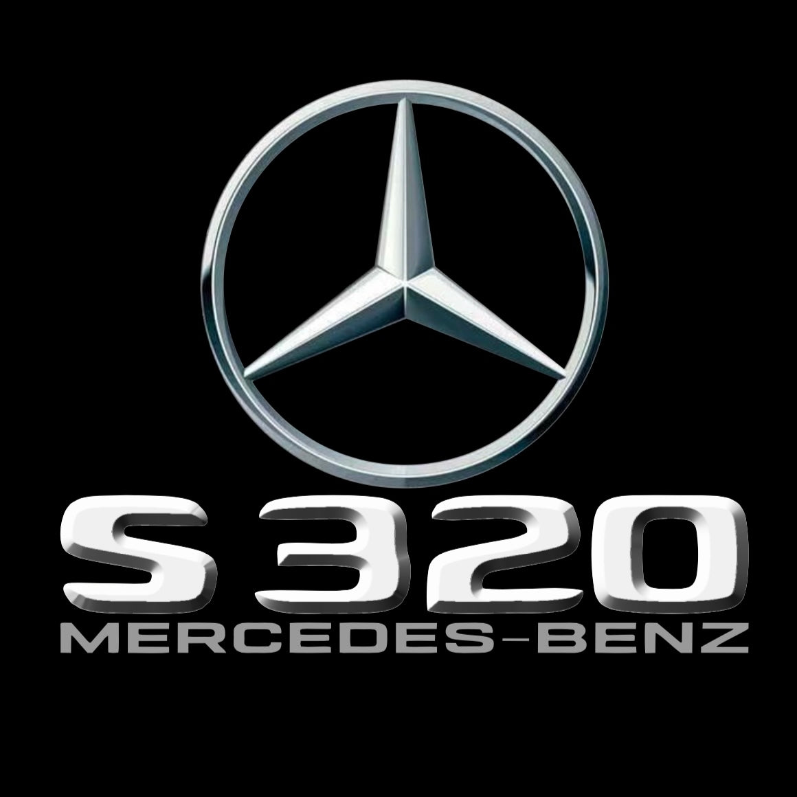 MERCEDES BENZ S 320 LOGO PROJECTOR LIGHTS (quantity 1 = 1 sets/2 door lights)Nr.03f022