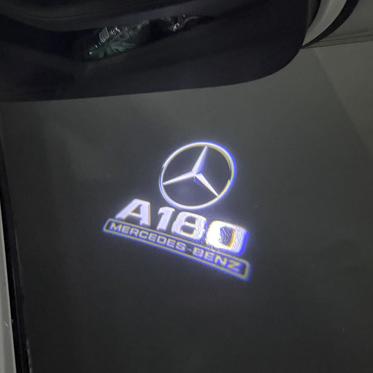 MERCEDES BENZ A180 LOGO PROJECTOR LIGHTS (quantity 1 = 1 sets/2 door lights)Nr.03f014