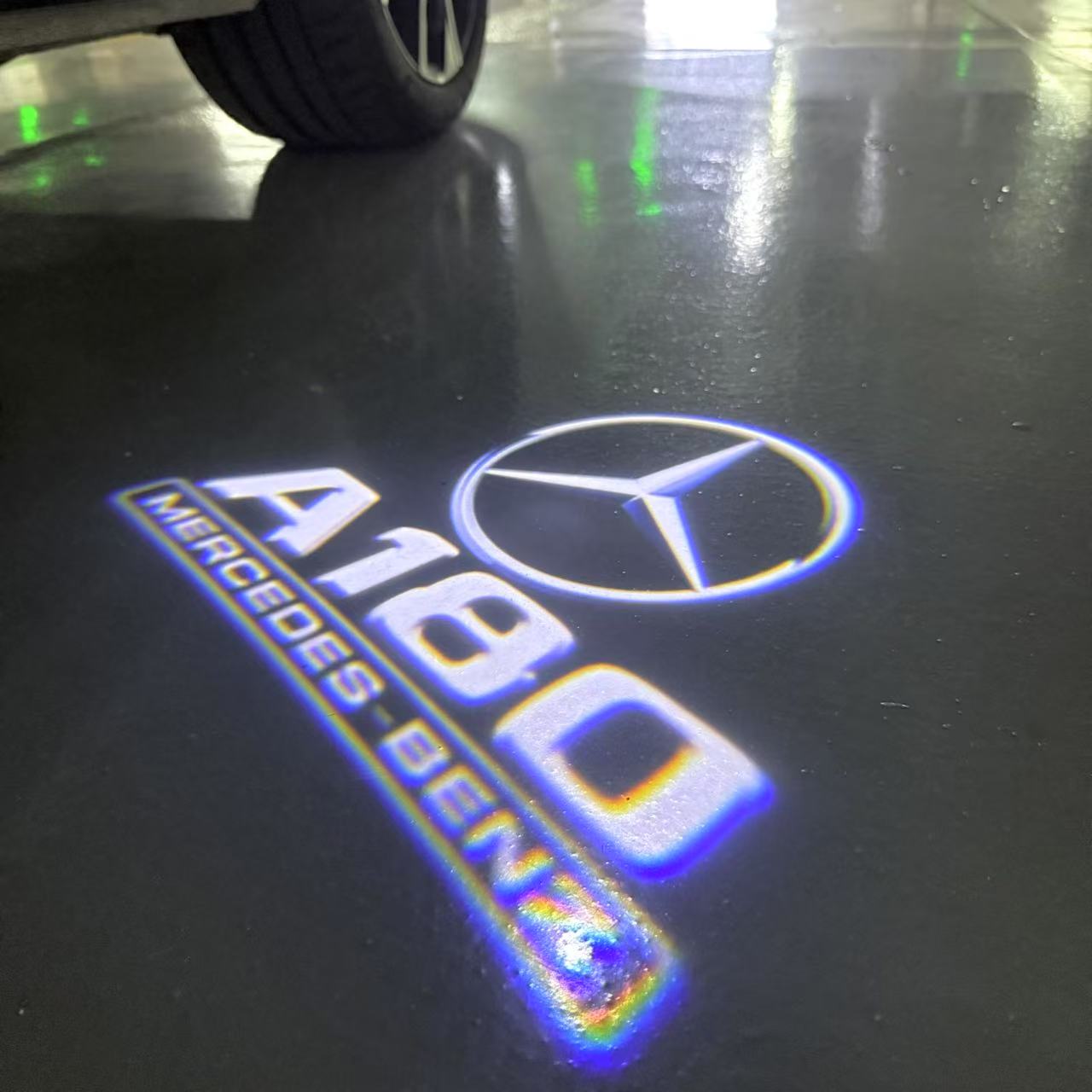 MERCEDES BENZ A180 LOGO PROJECTOR LIGHTS (quantity 1 = 1 sets/2 door lights)Nr.03f014