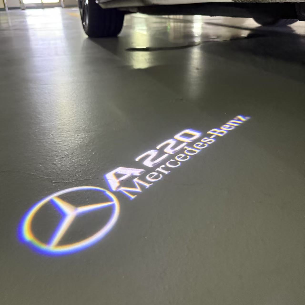 MERCEDES BENZ A220 LOGO PROJECTOR LIGHTS (quantity 1 = 1 sets/2 door lights)Nr.03f07