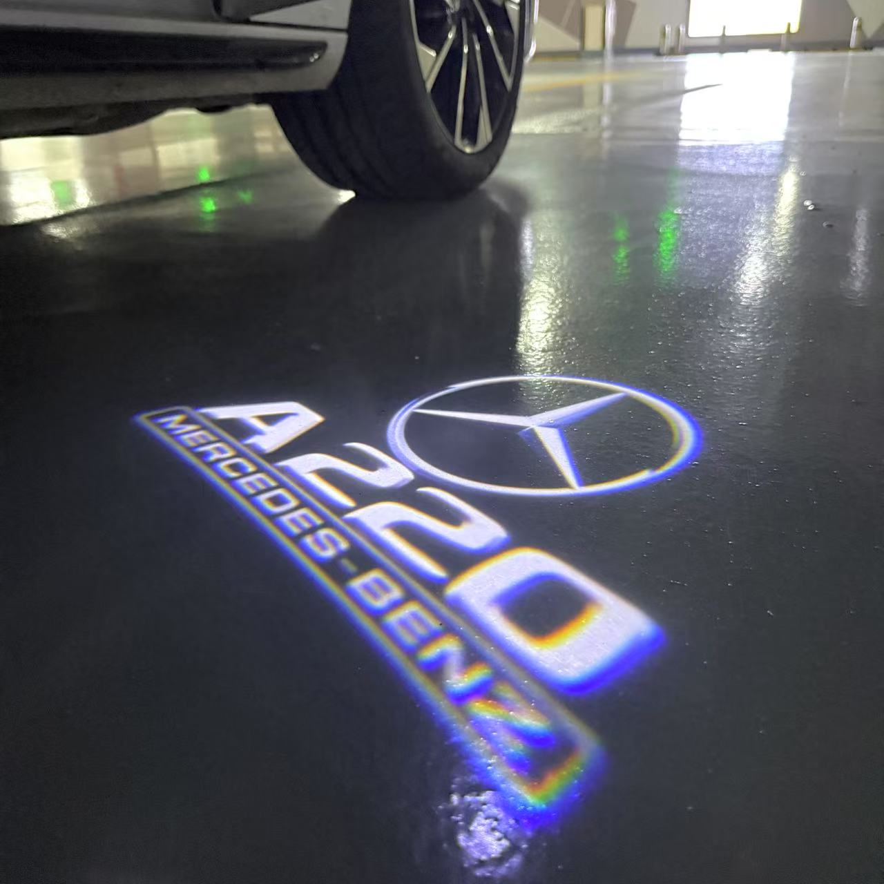 MERCEDES BENZ A220 LOGO PROJECTOR LIGHTS (quantity 1 = 1 sets/2 door lights)Nr.03f08