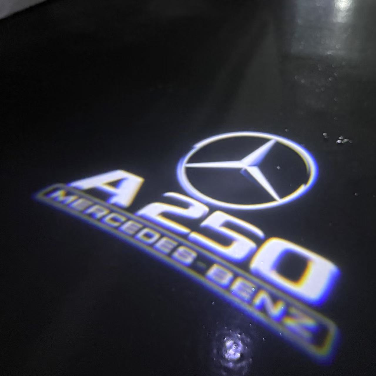 MERCEDES BENZ A250 LOGO PROJECTOR LIGHTS (quantity 1 = 1 sets/2 door lights)Nr.03f05