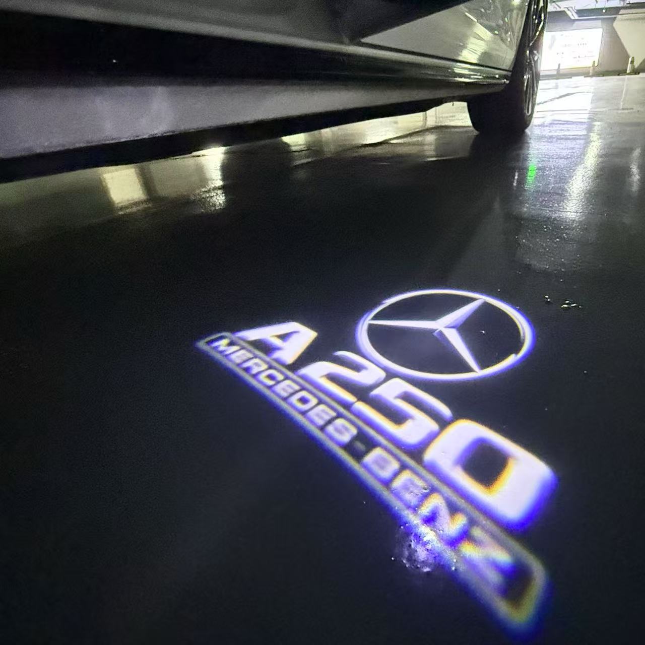 MERCEDES BENZ A250 LOGO PROJECTOR LIGHTS (quantity 1 = 1 sets/2 door lights)Nr.03f05
