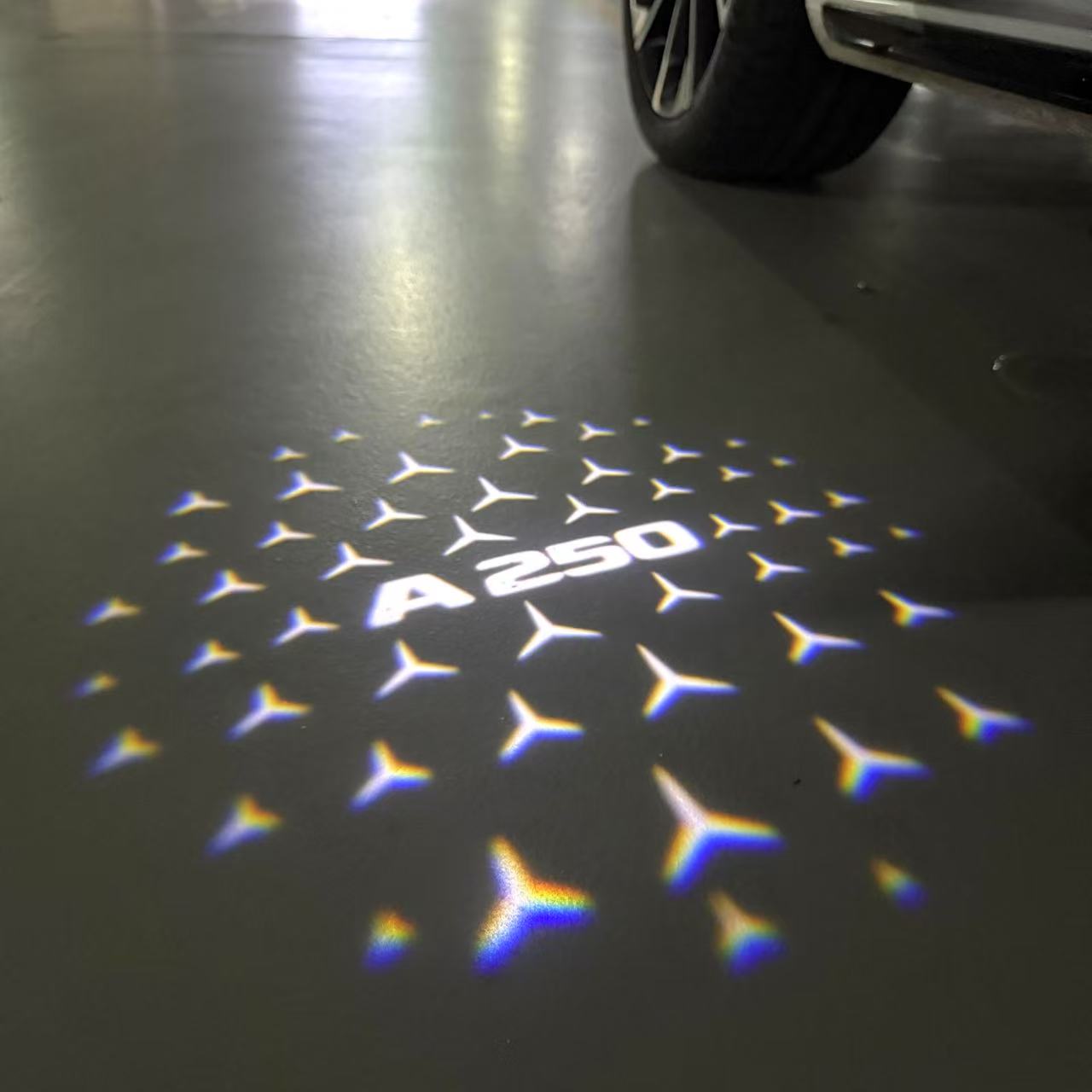 MERCEDES BENZ A250 LOGO PROJECTOR LIGHTS (quantity 1 = 1 sets/2 door lights)Nr.03f03