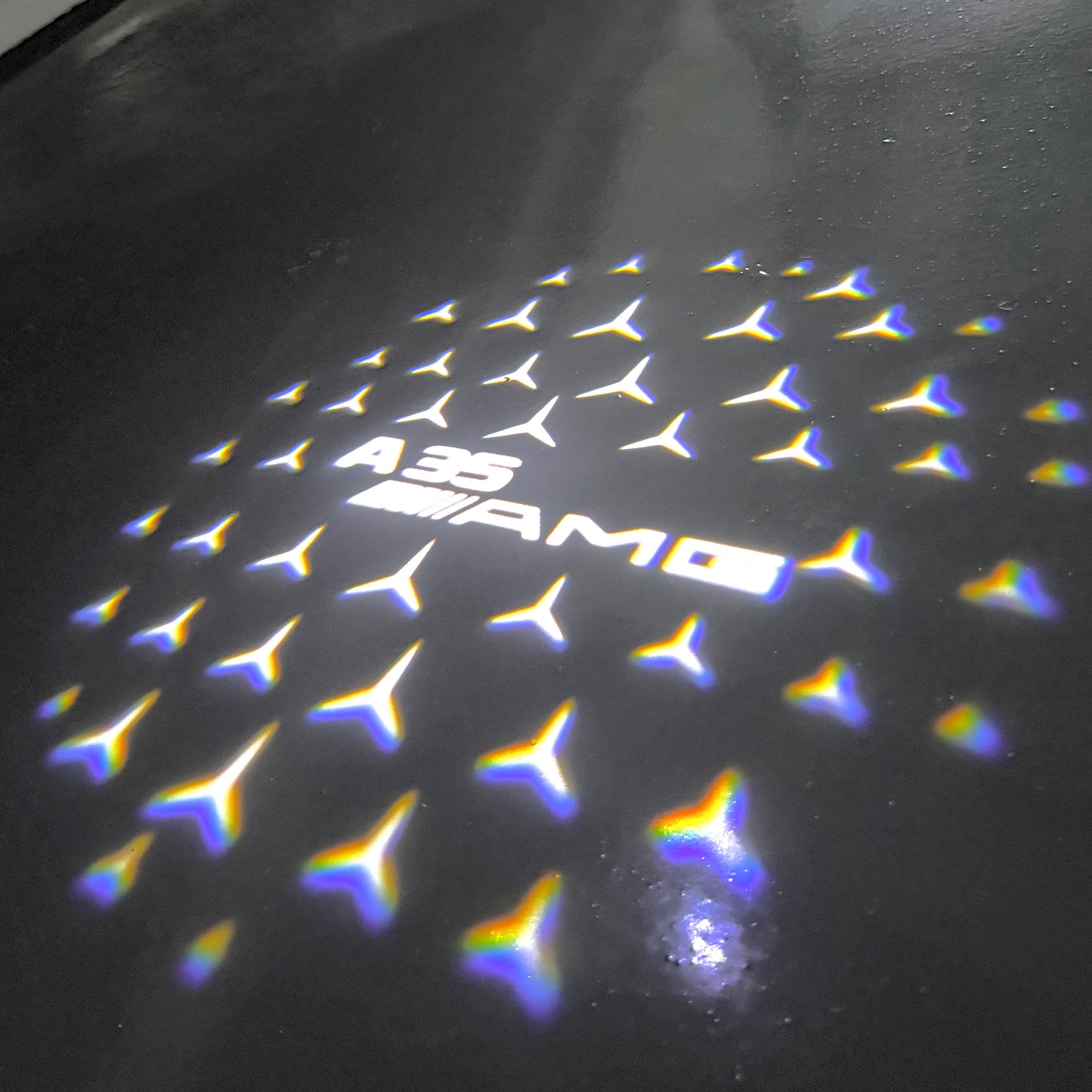 MERCEDES BENZ A35 AMG LOGO PROJECTOR LIGHTS (quantity 1 = 1 sets/2 door lights)Nr.03f023