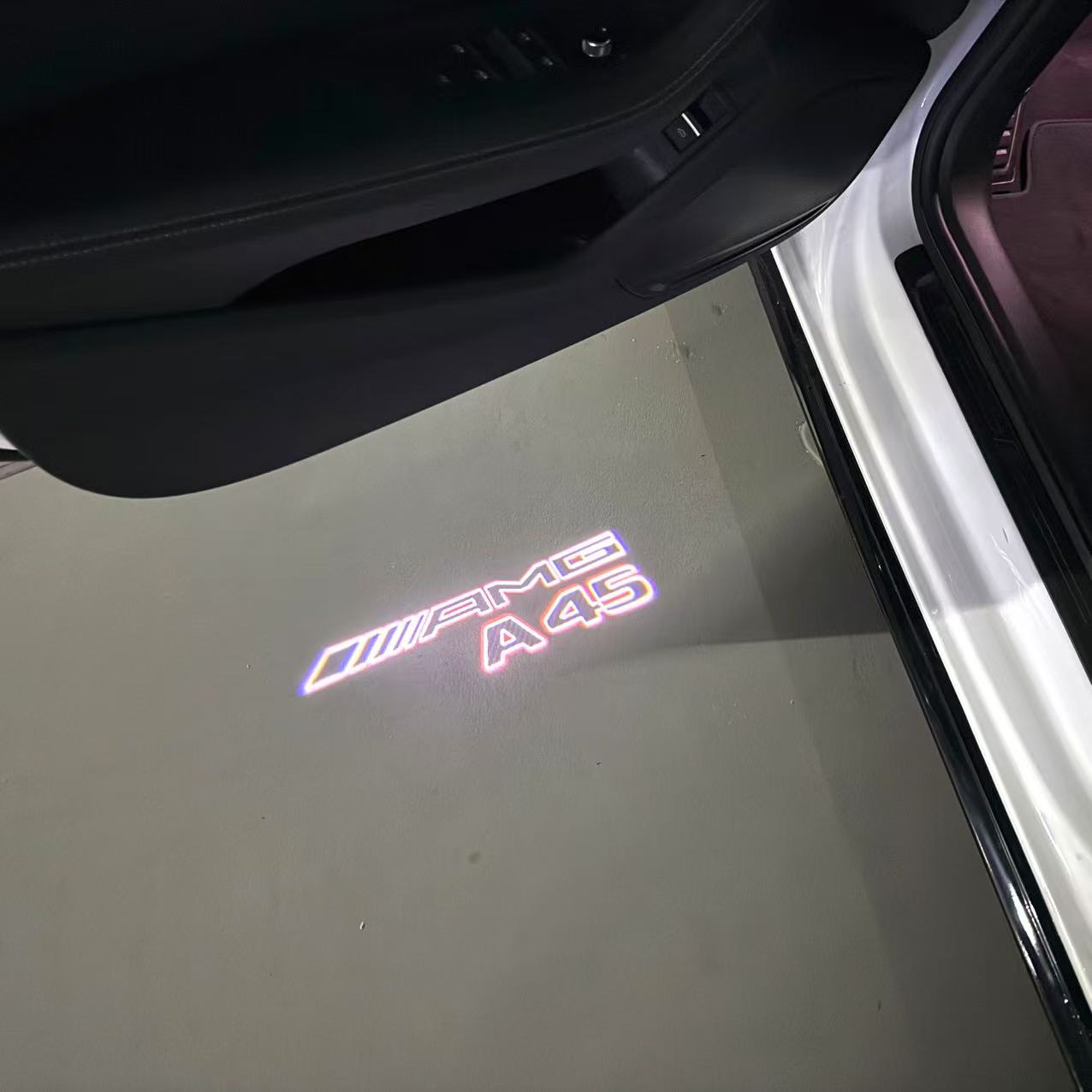 MERCEDES BENZ A45 AMG LOGO PROJECTOR LIGHTS (quantity 1 = 1 sets/2 door lights)Nr.03f017