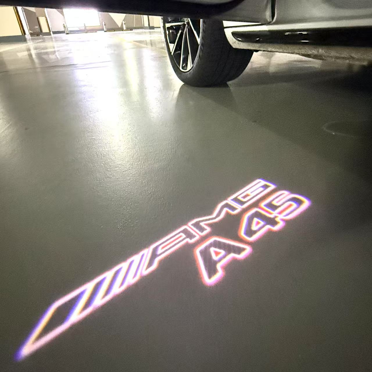 MERCEDES BENZ A45 AMG LOGO PROJECTOR LIGHTS (quantity 1 = 1 sets/2 door lights)Nr.03f017