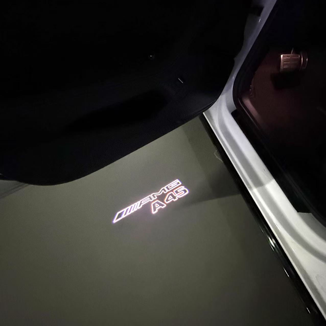 MERCEDES BENZ A45 AMG LOGO PROJECTOR LIGHTS (quantity 1 = 1 sets/2 door lights)Nr.03f017
