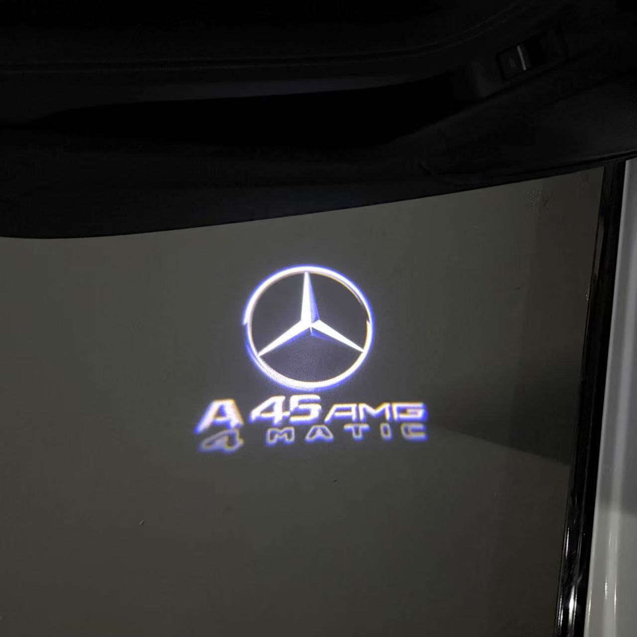 MERCEDES BENZ A45 AMG LOGO PROJECTOR LIGHTS (quantity 1 = 1 sets/2 door lights)Nr.03f020