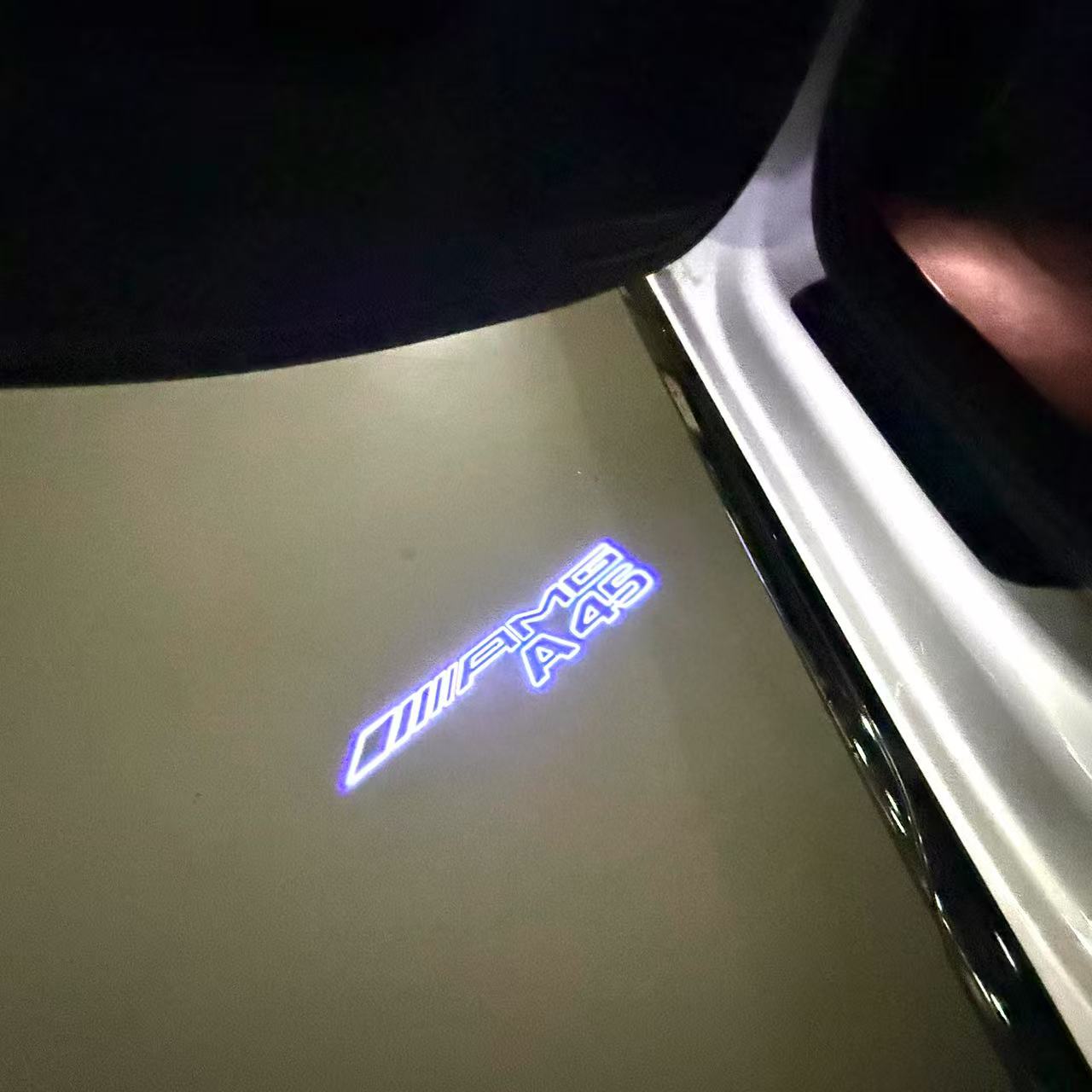 MERCEDES BENZ A45 AMG LOGO PROJECTOR LIGHTS (quantity 1 = 1 sets/2 door lights)Nr.03f016