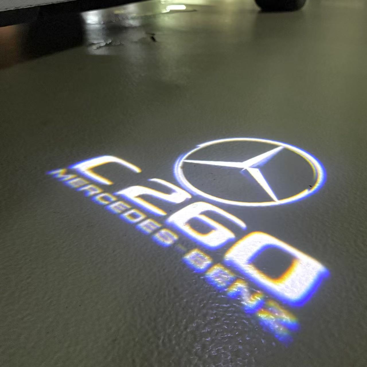 MERCEDES BENZ C 260 LOGO PROJECTOT LIGHTS (quantity 1 = 1 sets/2 door lights)Nr.03f030