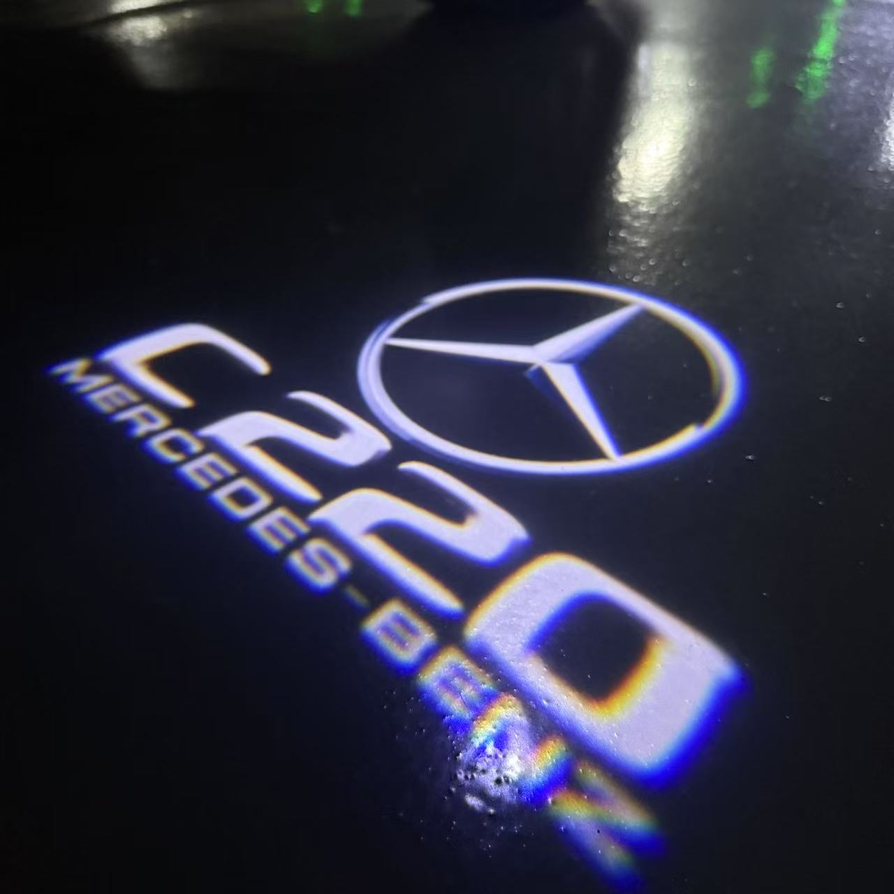 MERCEDES BENZ C 220 LOGO PROJECTOT LIGHTS (quantity 1 = 1 sets/2 door lights)Nr.03f024