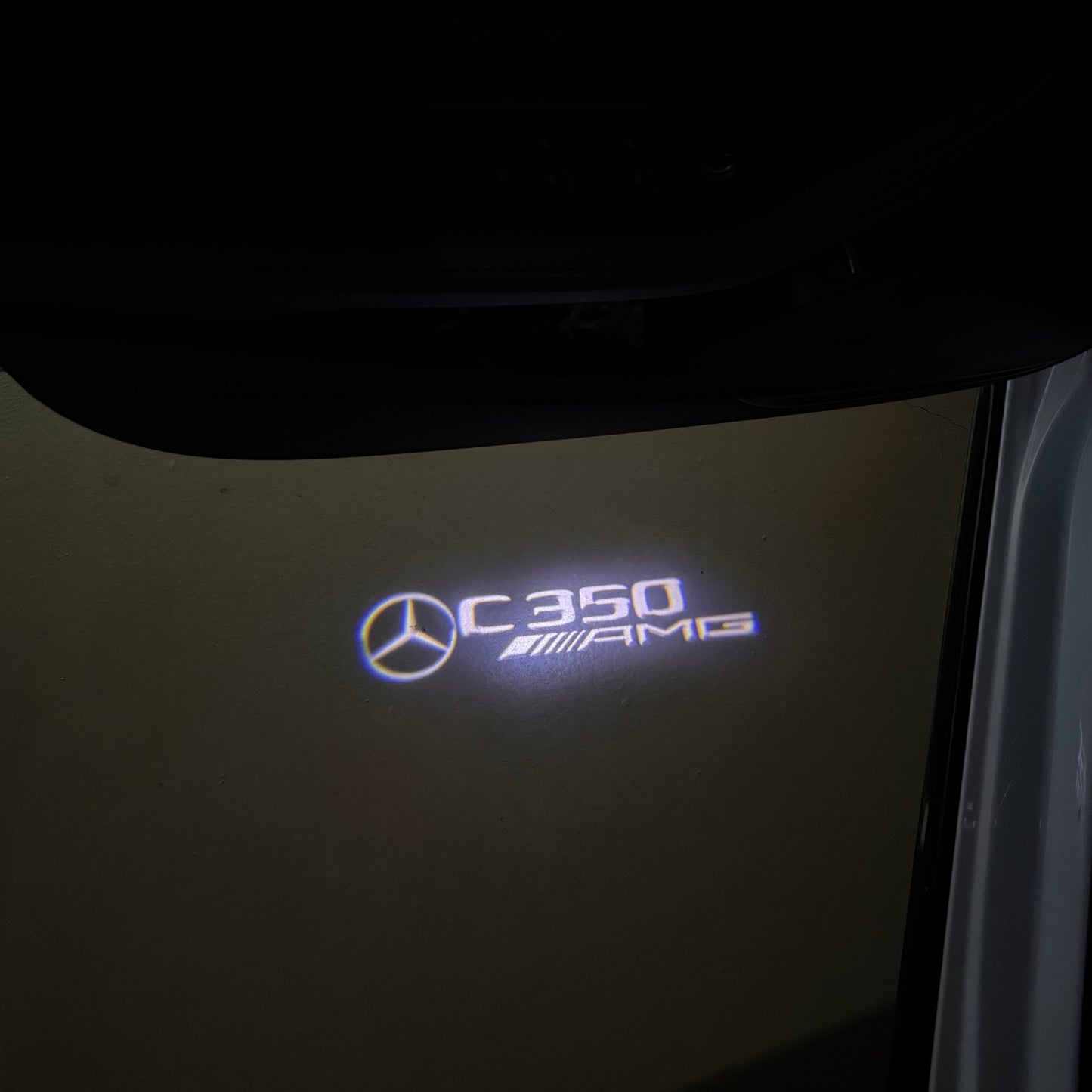 MERCEDES BENZ C 350 AMG LOGO PROJECTOT LIGHTS (quantity 1 = 1 sets/2 door lights)Nr.03f042