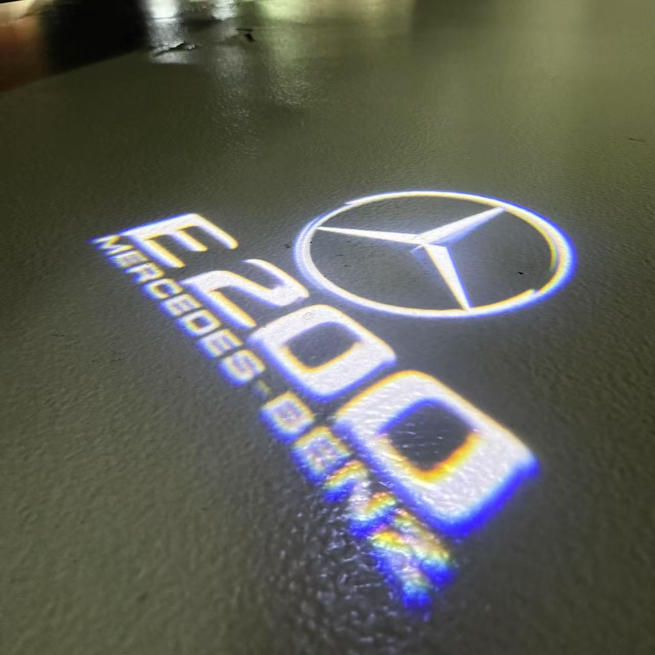MERCEDES BENZ E 200 LOGO PROJECTOT LIGHTS (quantity 1 = 1 sets/2 door lights)Nr.03f013