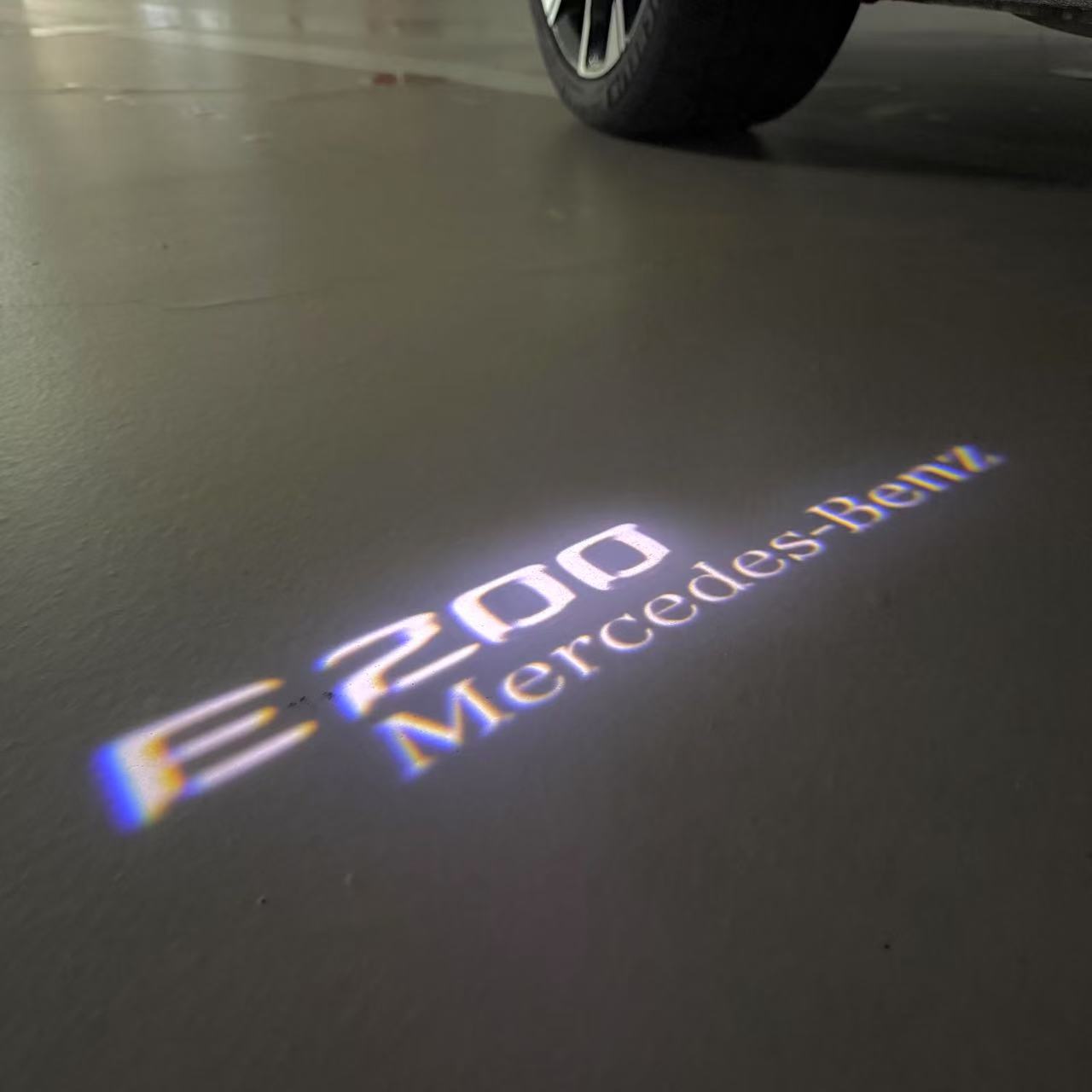 MERCEDES BENZ E 200 LOGO PROJECTOT LIGHTS (quantity 1 = 1 sets/2 door lights)Nr.03f016