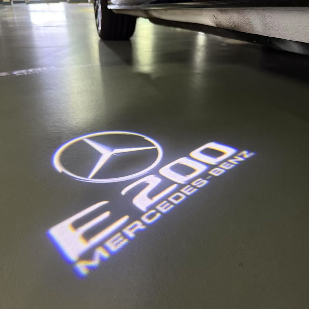 MERCEDES BENZ E 200 LOGO PROJECTOT LIGHTS (quantity 1 = 1 sets/2 door lights)Nr.03f013