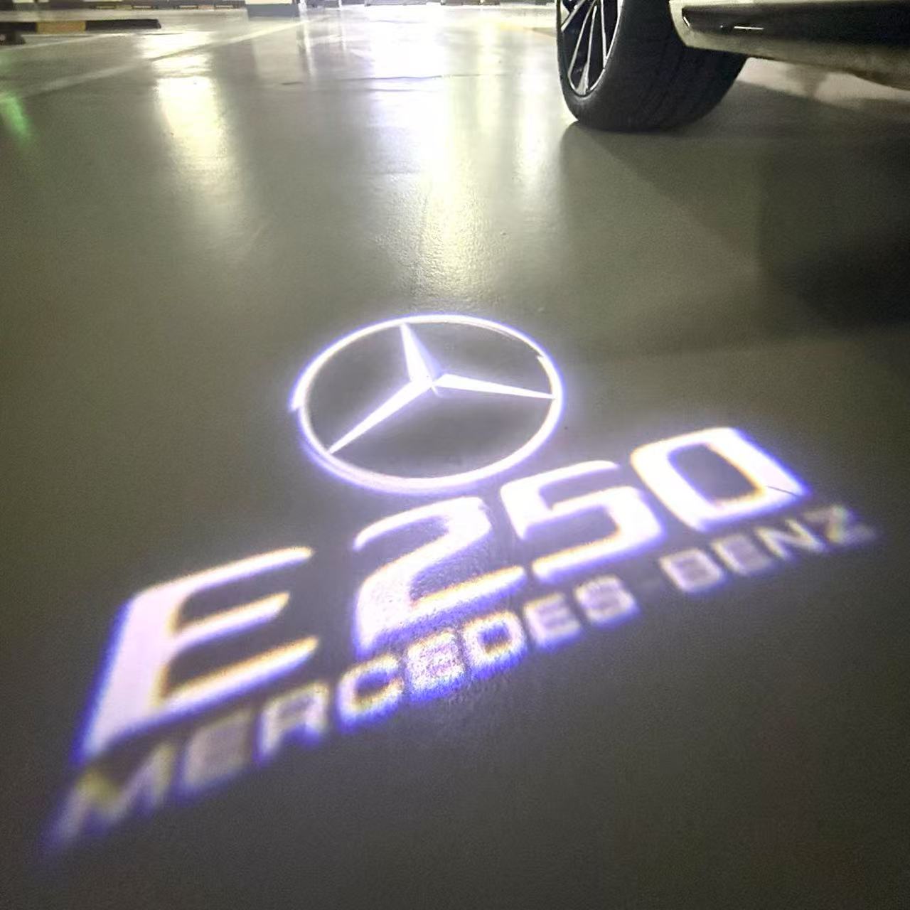 MERCEDES BENZ E 250 LOGO PROJECTOT LIGHTS (quantity 1 = 1 sets/2 door lights)Nr.03f021
