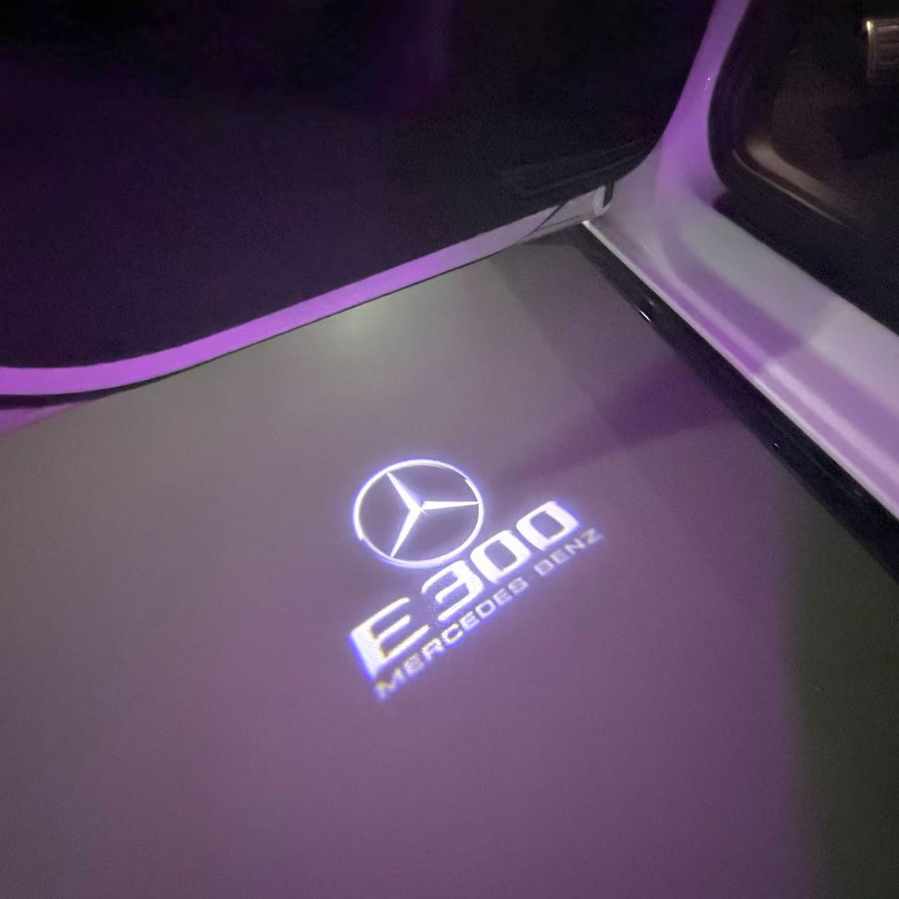 MERCEDES BENZ E 300 LOGO PROJECTOT LIGHTS (quantity 1 = 1 sets/2 door lights)Nr.03f029