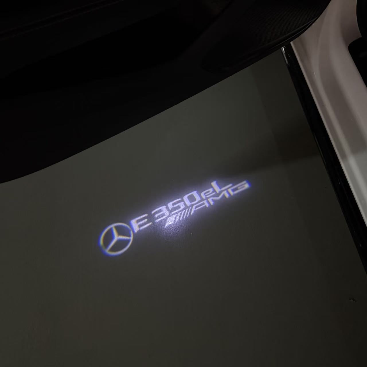 MERCEDES BENZ E 350eL LOGO PROJECTOT LIGHTS (quantity 1 = 1 sets/2 door lights)Nr.03f042