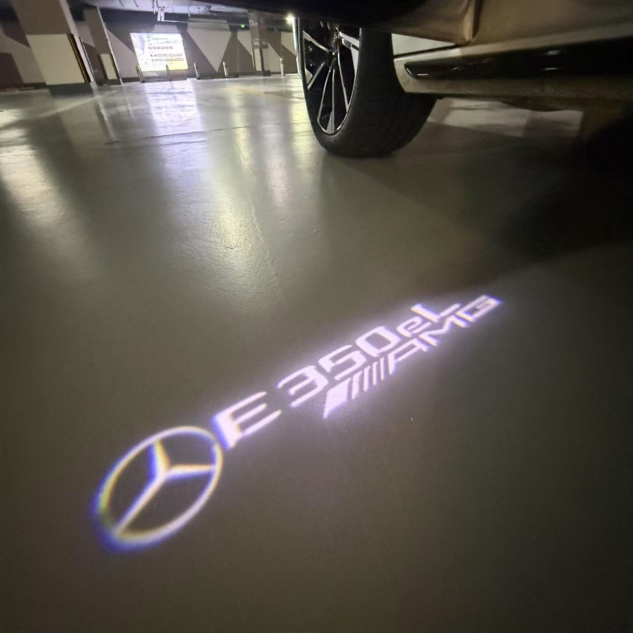 MERCEDES BENZ E 350eL LOGO PROJECTOT LIGHTS (quantity 1 = 1 sets/2 door lights)Nr.03f042