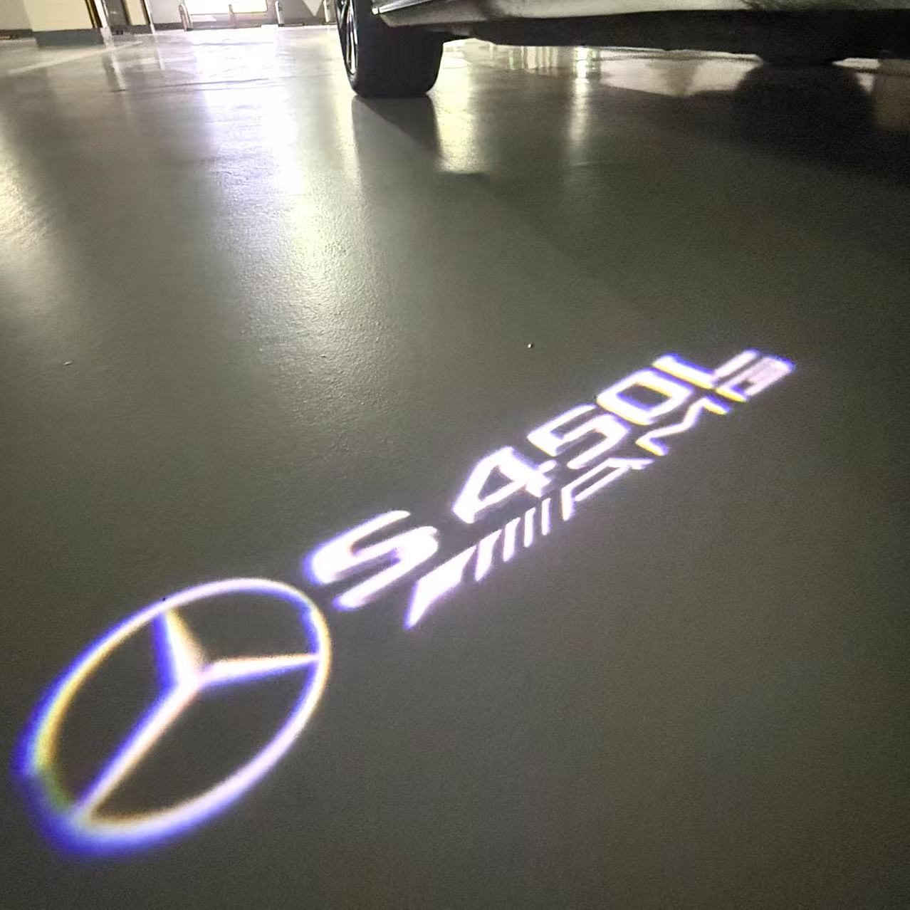 MERCEDES BENZ S 450L LOGO PROJECTOR LIGHTS (quantity 1 = 1 sets/2 door lights)Nr.03f036