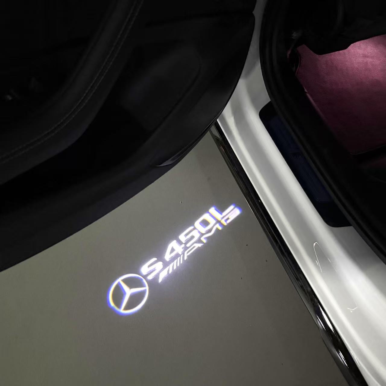 MERCEDES BENZ S 450L LOGO PROJECTOR LIGHTS (quantity 1 = 1 sets/2 door lights)Nr.03f036