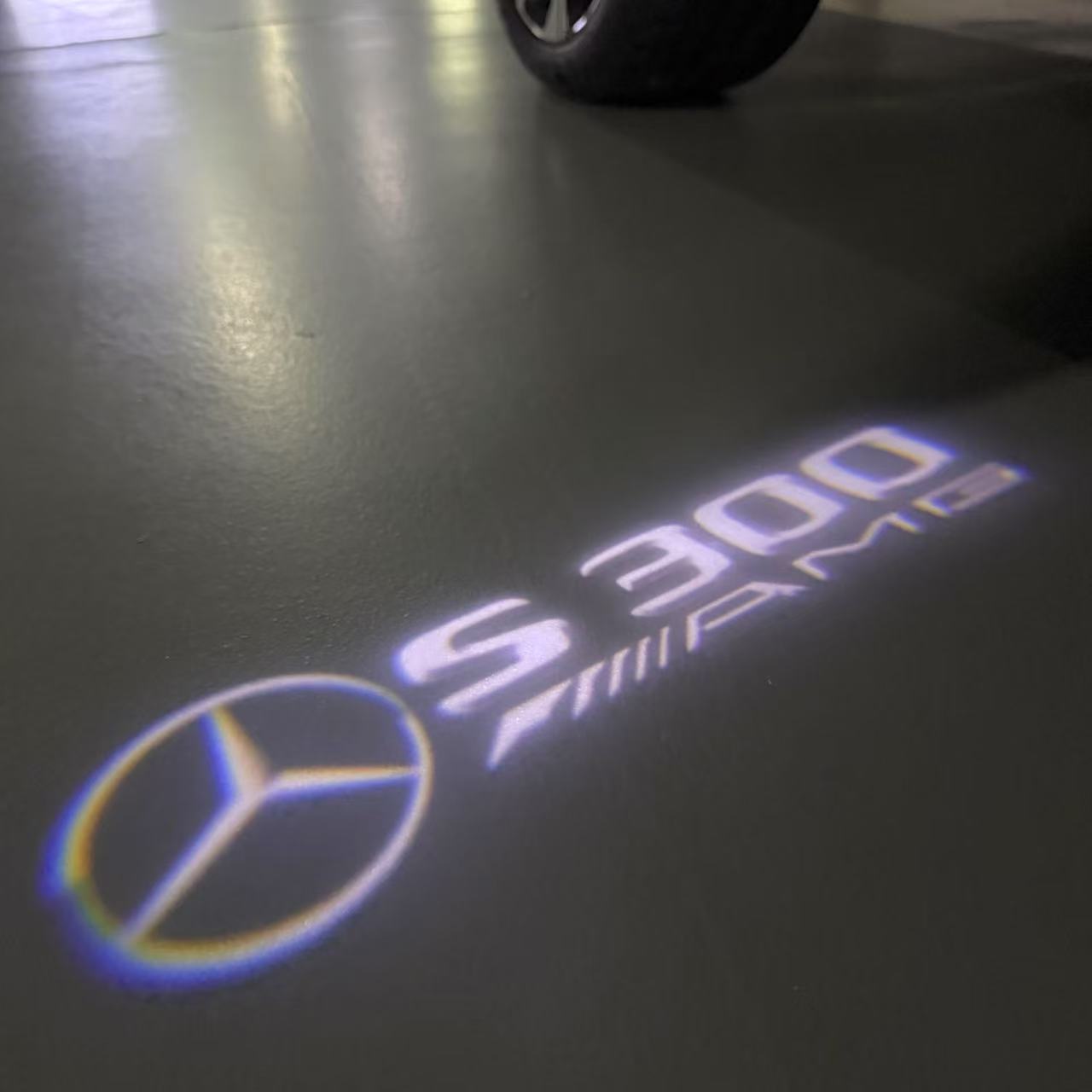 MERCEDES BENZ S 300 LOGO PROJECTOR LIGHTS (quantity 1 = 1 sets/2 door lights)Nr.03f019