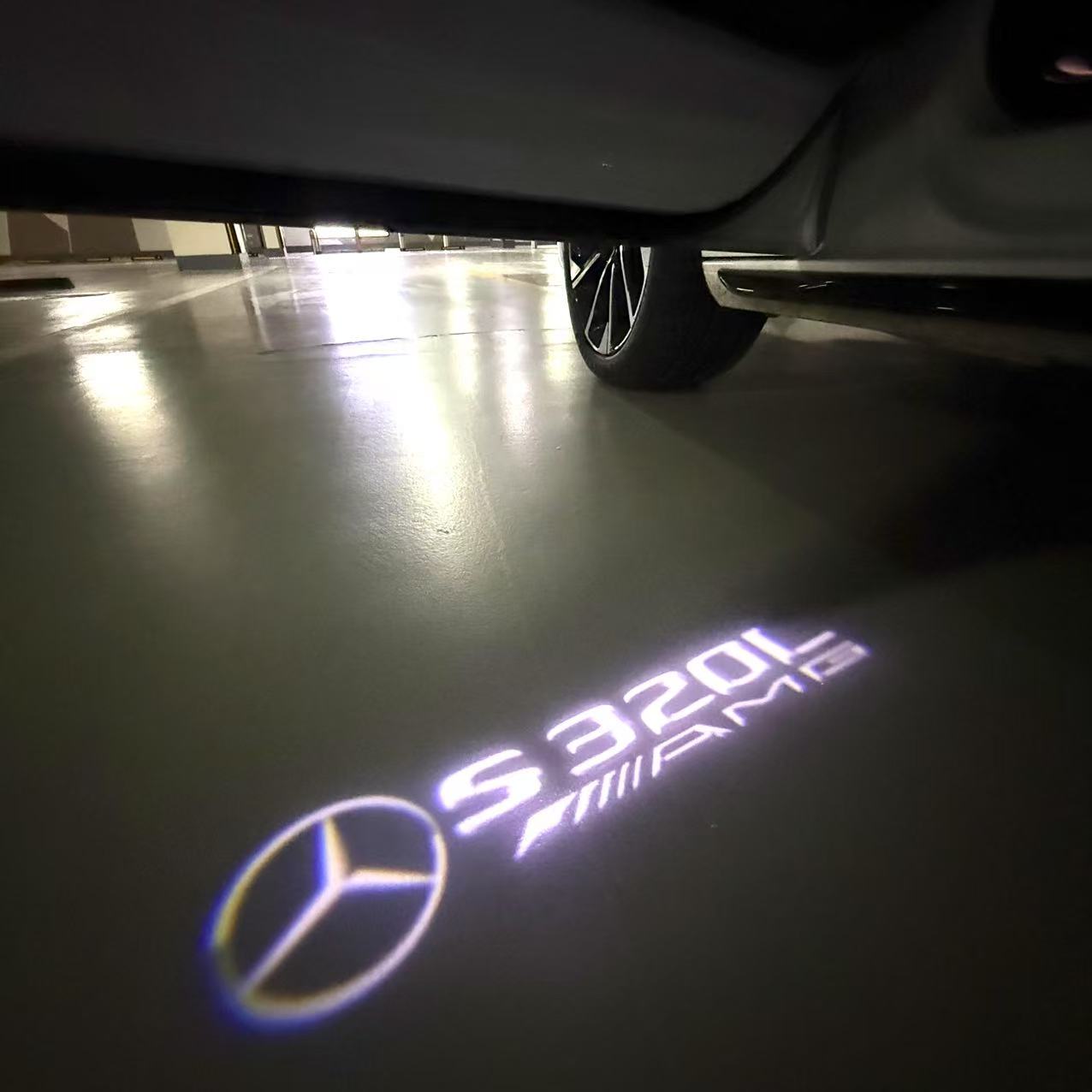MERCEDES BENZ S 320L LOGO PROJECTOR LIGHTS (quantity 1 = 1 sets/2 door lights)Nr.03f023