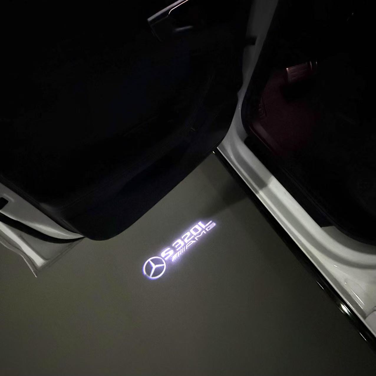 MERCEDES BENZ S 320L LOGO PROJECTOR LIGHTS (quantity 1 = 1 sets/2 door lights)Nr.03f023