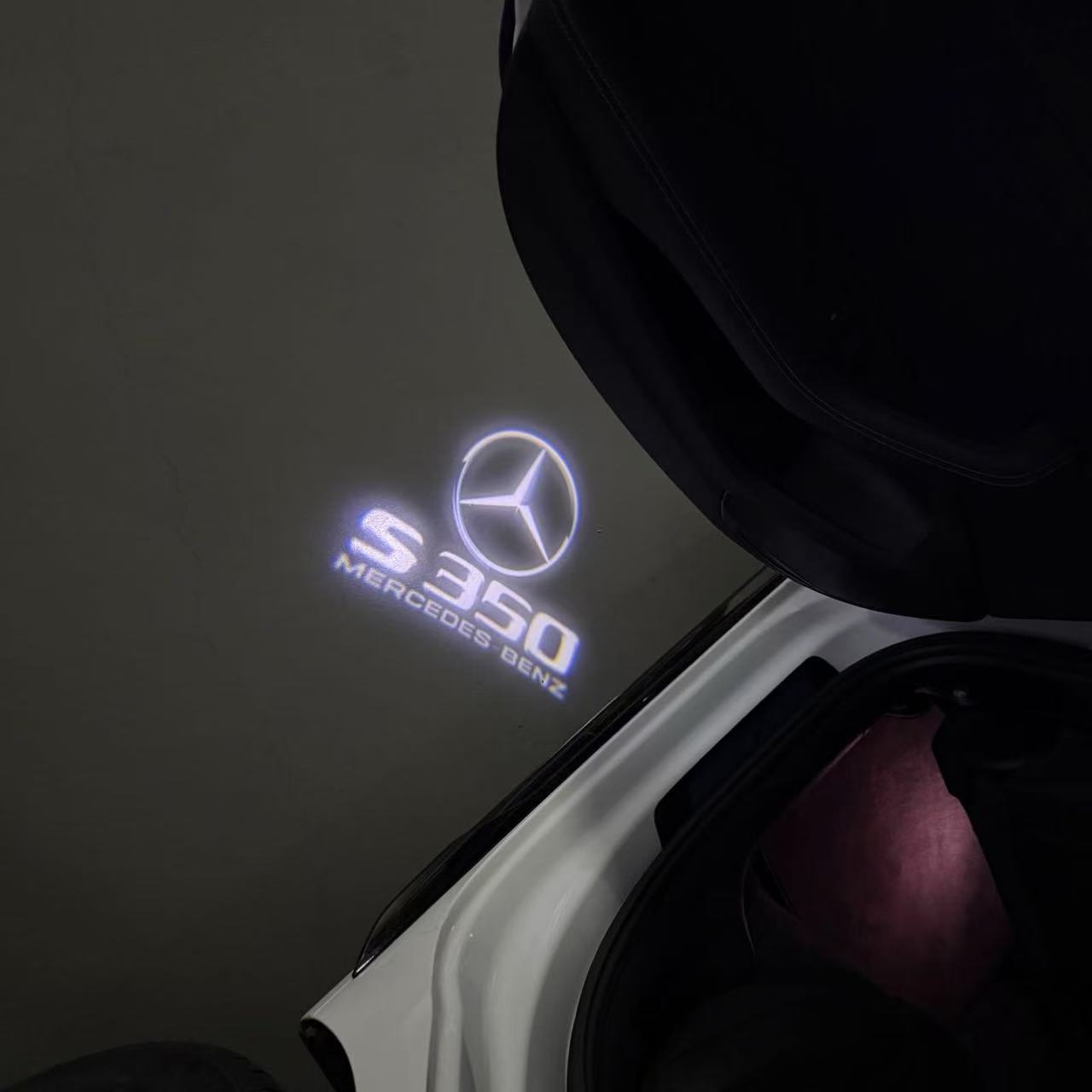 MERCEDES BENZ S 350 LOGO PROJECTOR LIGHTS (quantity 1 = 1 sets/2 door lights)Nr.03f027