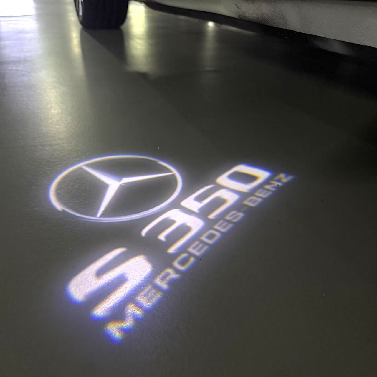MERCEDES BENZ S 350 LOGO PROJECTOR LIGHTS (quantity 1 = 1 sets/2 door lights)Nr.03f027