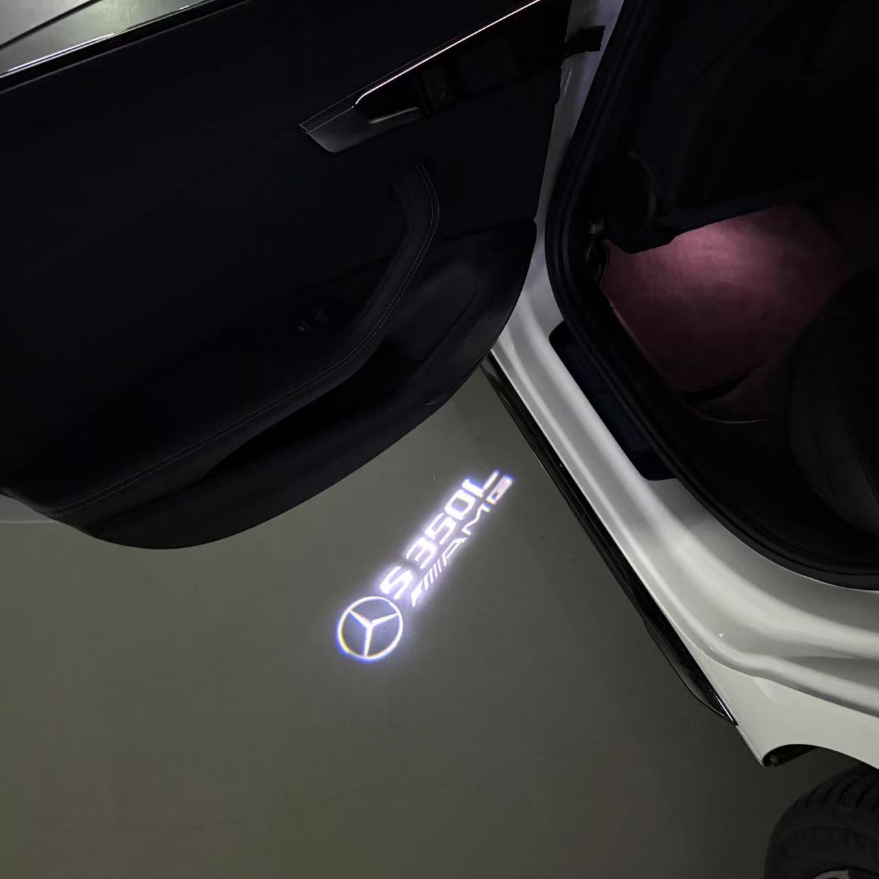 MERCEDES BENZ S 350L LOGO PROJECTOR LIGHTS (quantity 1 = 1 sets/2 door lights)Nr.03f026
