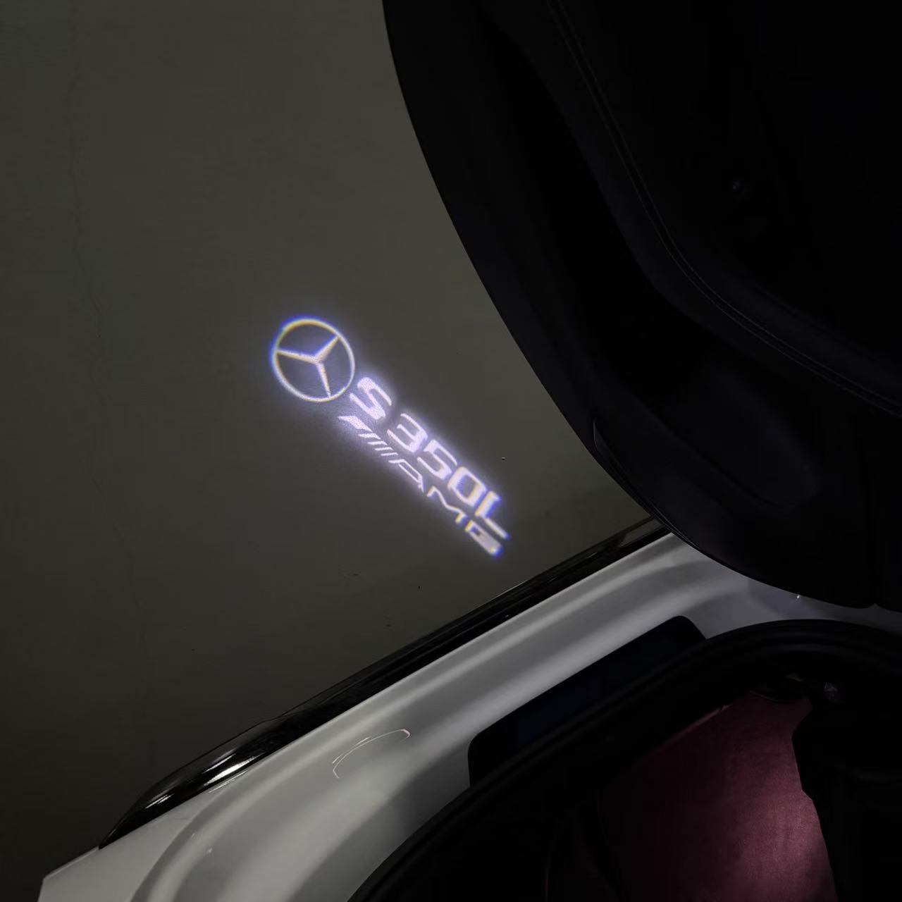 MERCEDES BENZ S 350L LOGO PROJECTOR LIGHTS (quantity 1 = 1 sets/2 door lights)Nr.03f026