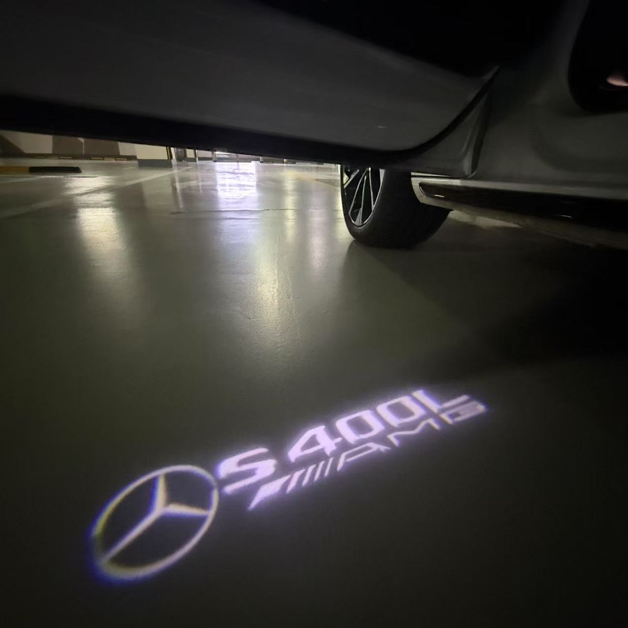 MERCEDES BENZ S 400L LOGO PROJECTOR LIGHTS (quantity 1 = 1 sets/2 door lights)Nr.03f032