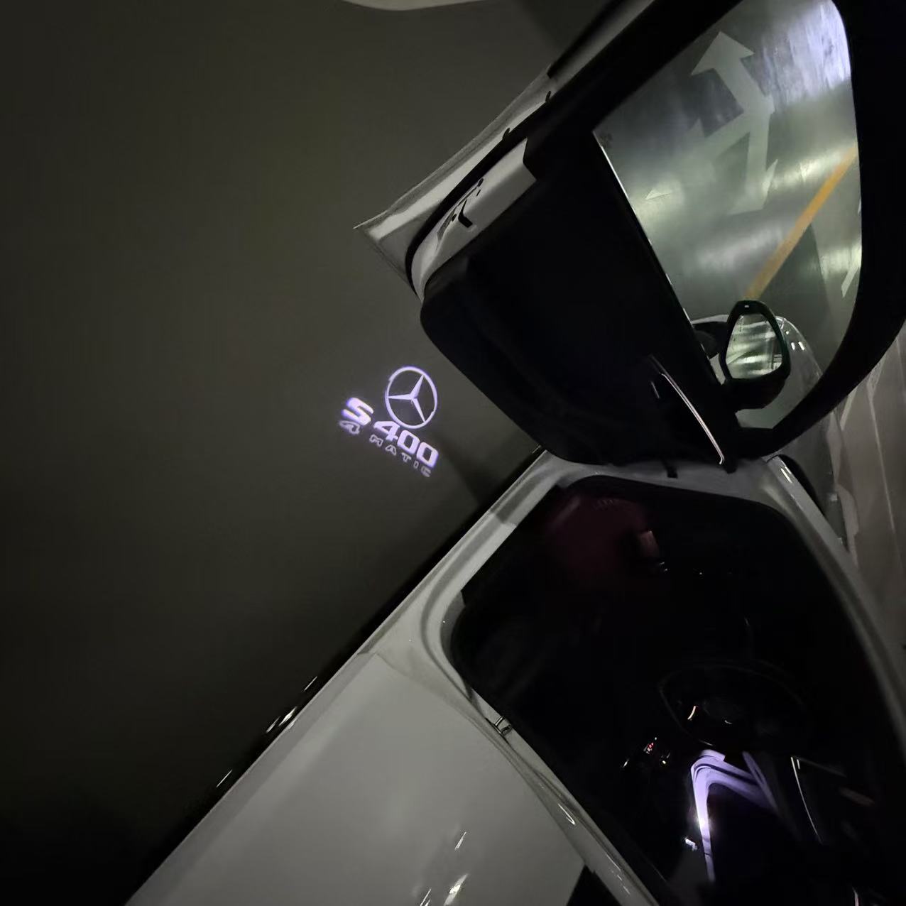 MERCEDES BENZ S 400 LOGO PROJECTOR LIGHTS (quantity 1 = 1 sets/2 door lights)Nr.03f031