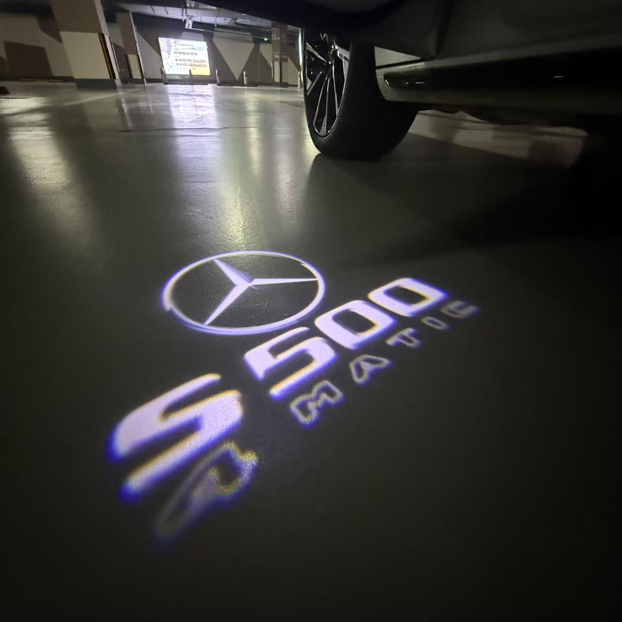 MERCEDES BENZ S 500 LOGO PROJECTOR LIGHTS (quantity 1 = 1 sets/2 door lights)Nr.03f039