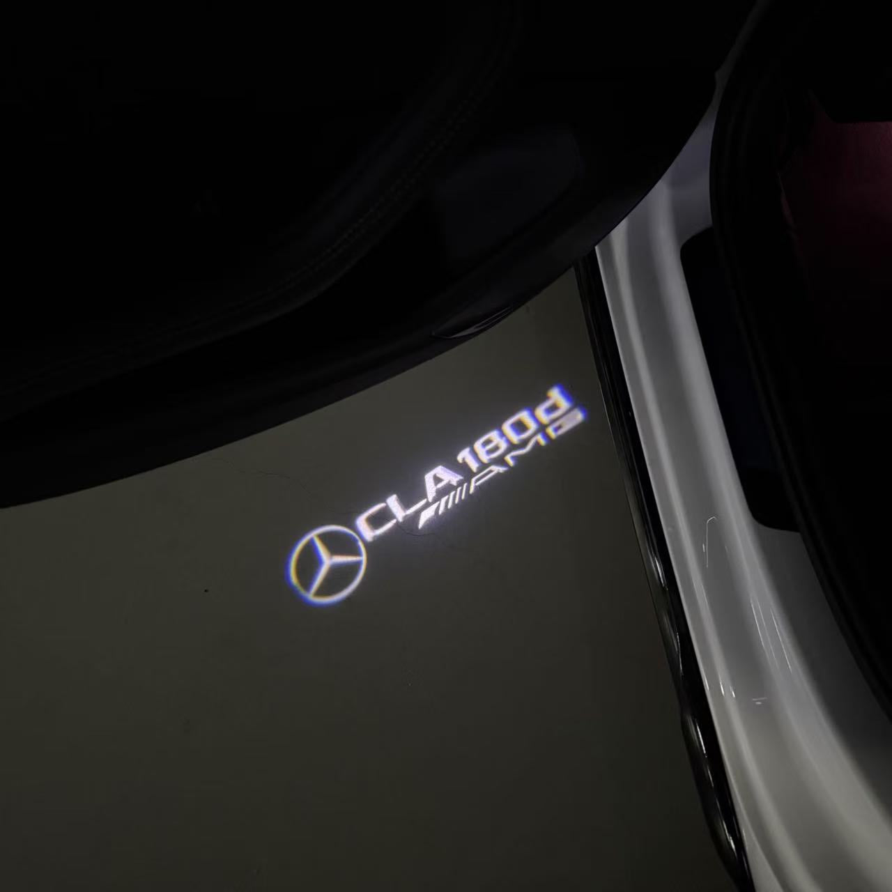 MERCEDES BENZ CLA 180 LOGO PROJECTOT LIGHTS (quantity 1 = 1 sets/2 door lights)Nr.03f014