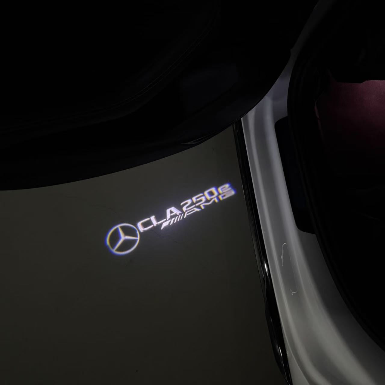 MERCEDES BENZ CLA 250e AMG LOGO PROJECTOT LIGHTS (quantity 1 = 1 sets/2 door lights)Nr.03f024
