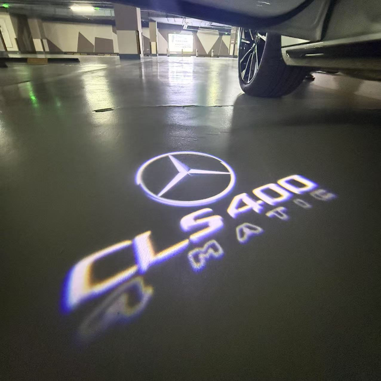 MERCEDES BENZ CLS 400 LOGO PROJECTOT LIGHTS (quantity 1 = 1 sets/2 door lights)Nr.03f030