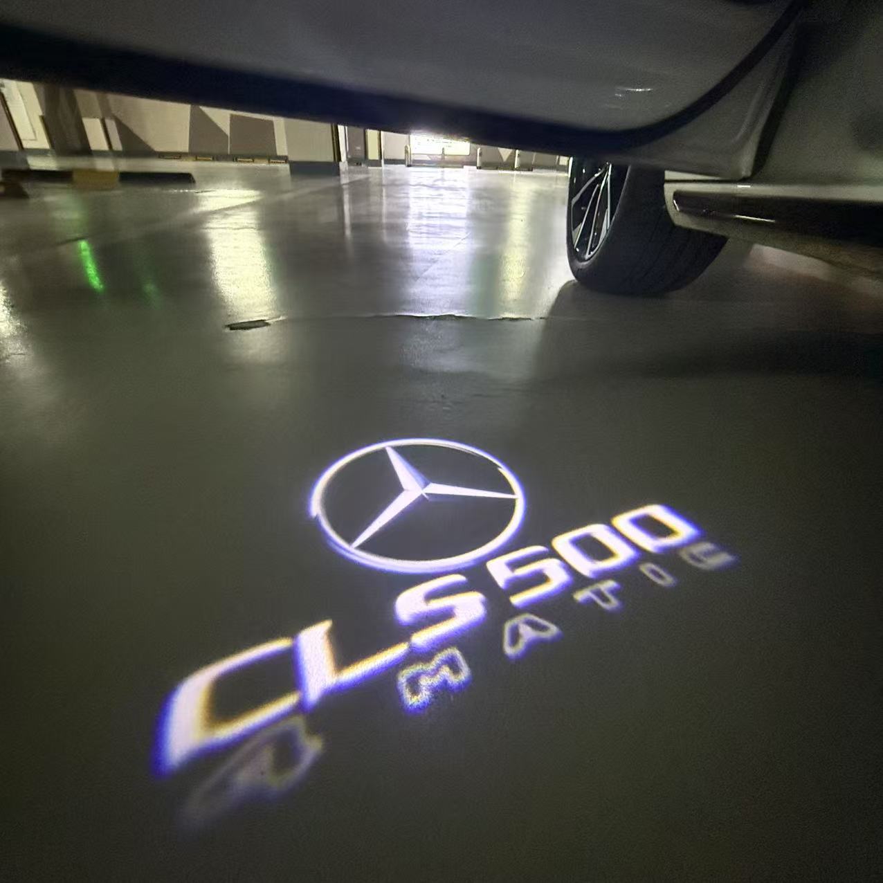 MERCEDES BENZ CLS 500 LOGO PROJECTOT LIGHTS (quantity 1 = 1 sets/2 door lights)Nr.03f033