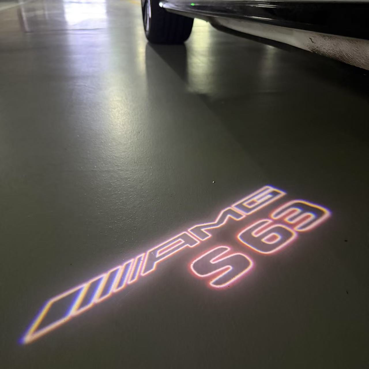 MERCEDES BENZ S 63 AMG LOGO PROJECTOR LIGHTS (quantity 1 = 1 sets/2 door lights)Nr.03f08