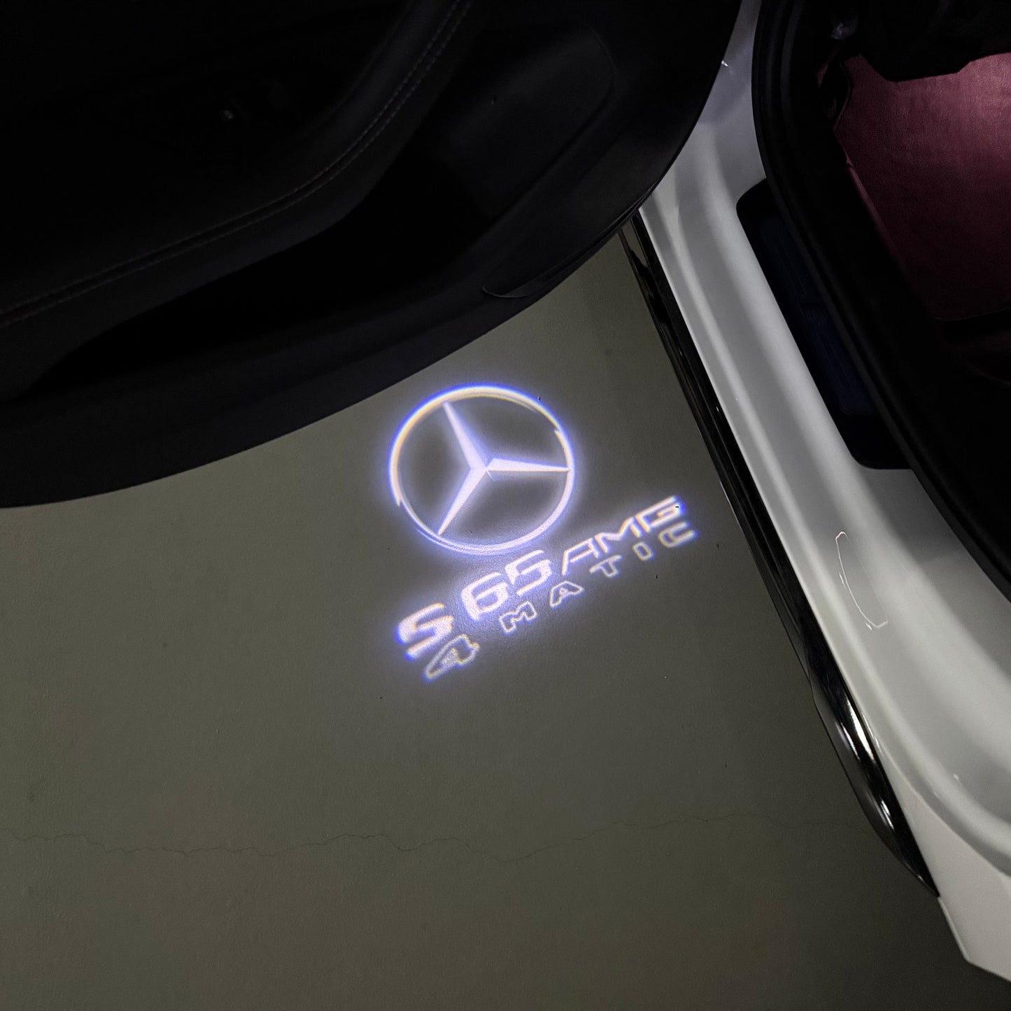 MERCEDES BENZ S 65 AMG LOGO PROJECTOR LIGHTS (quantity 1 = 1 sets/2 door lights)Nr.03f013