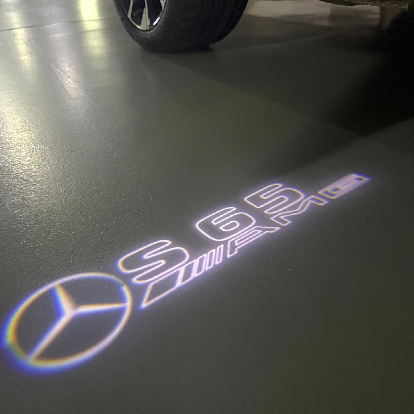 MERCEDES BENZ S 65 AMG LOGO PROJECTOR LIGHTS (quantity 1 = 1 sets/2 door lights)Nr.03f014