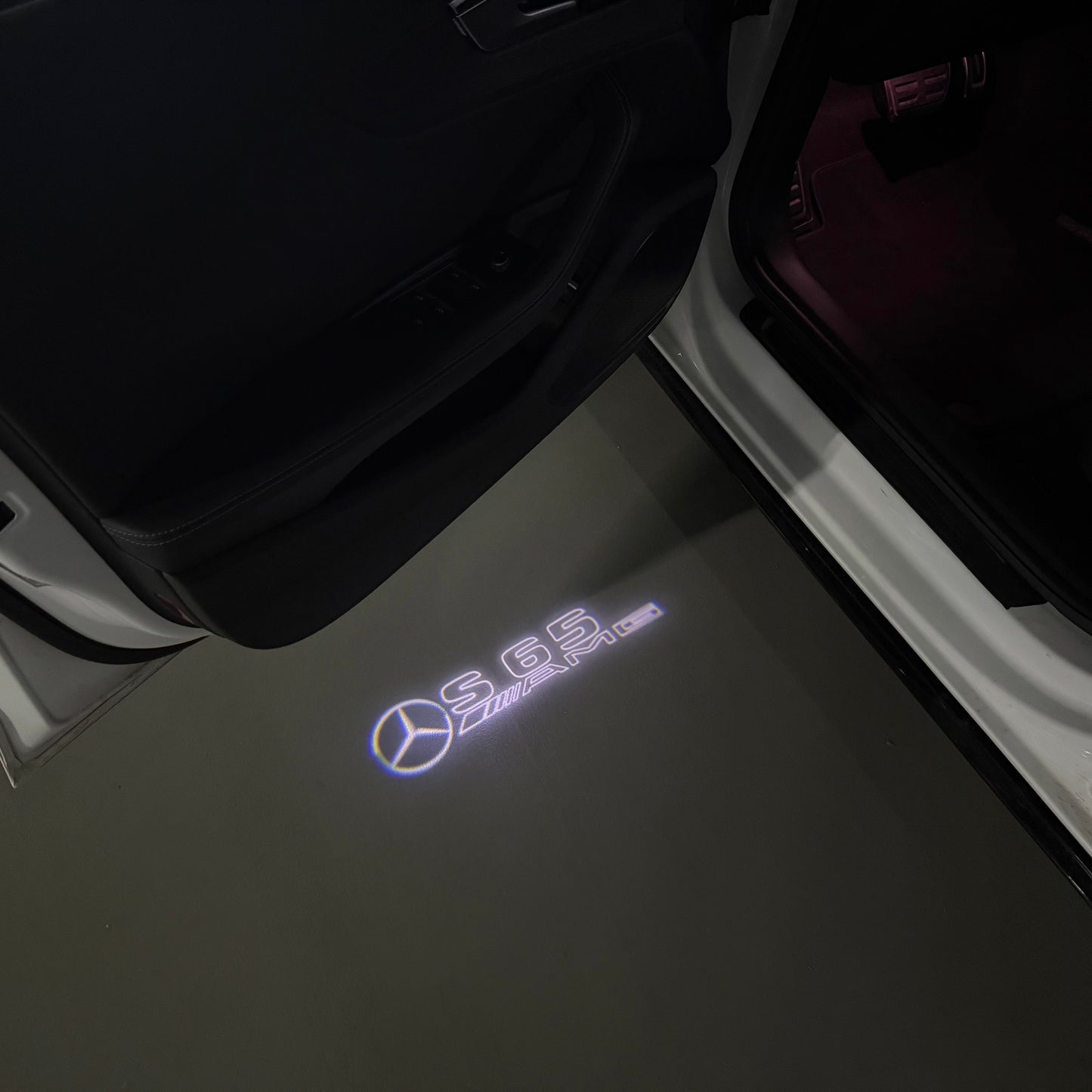 MERCEDES BENZ S 65 AMG LOGO PROJECTOR LIGHTS (quantity 1 = 1 sets/2 door lights)Nr.03f014