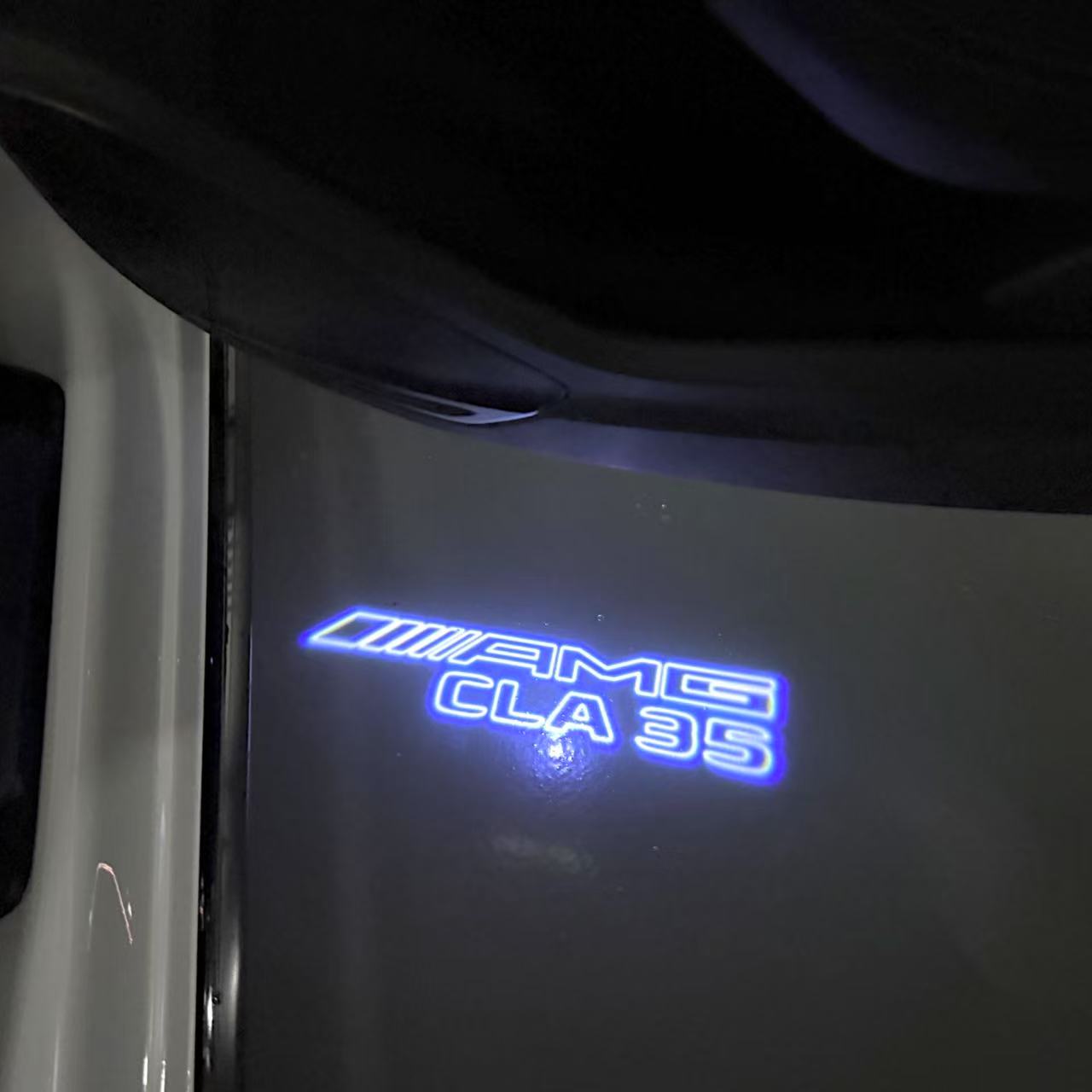 MERCEDES BENZ CLA 35 AMG LOGO PROJECTOT LIGHTS (quantity 1 = 1 sets/2 door lights)Nr.03f04